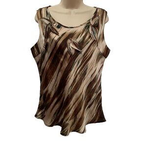 Zac and Rachel Women’s Sleeveless Dressy Classy Tank Size Large Career